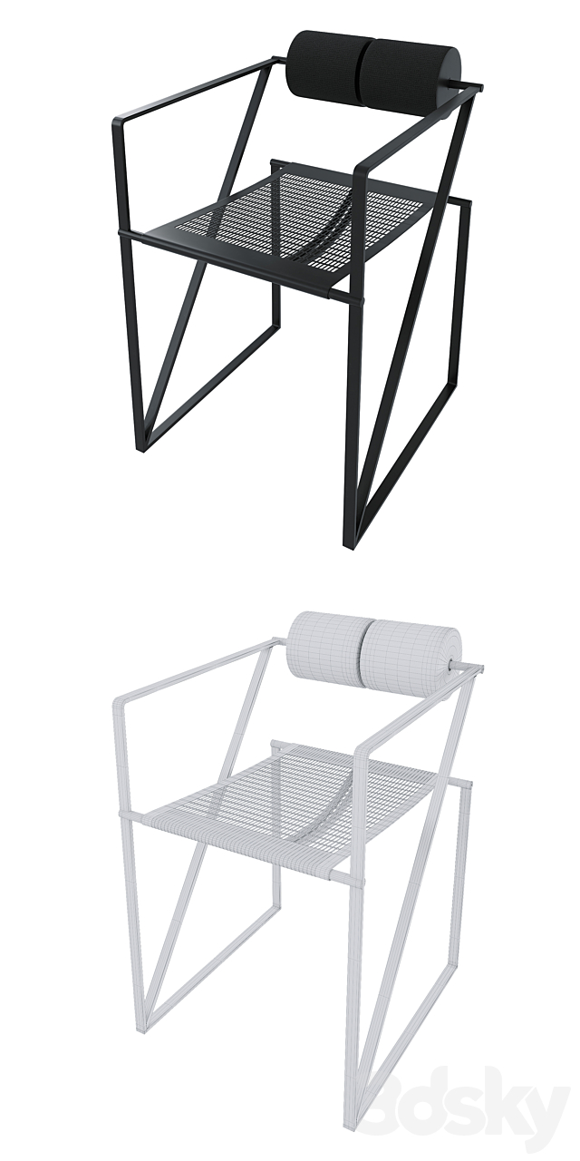 Seconda Armchair 3DS Max Model - thumbnail 3