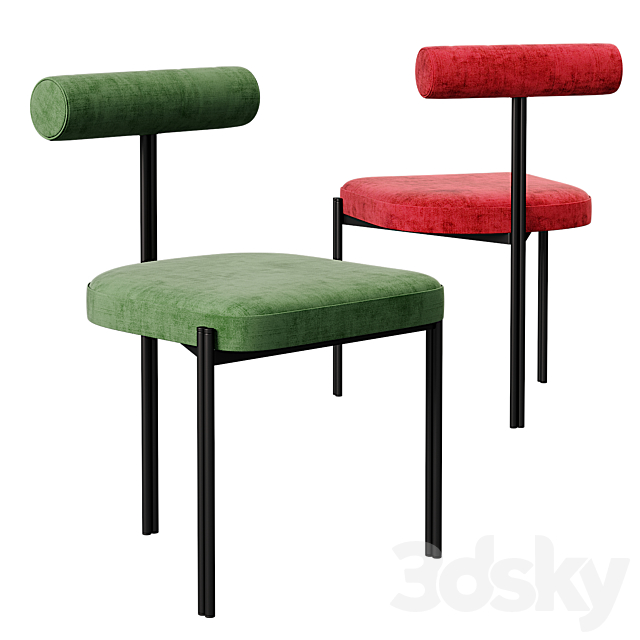 Sedia Caillou chair by Liu Jo living 3DSMax File - thumbnail 3