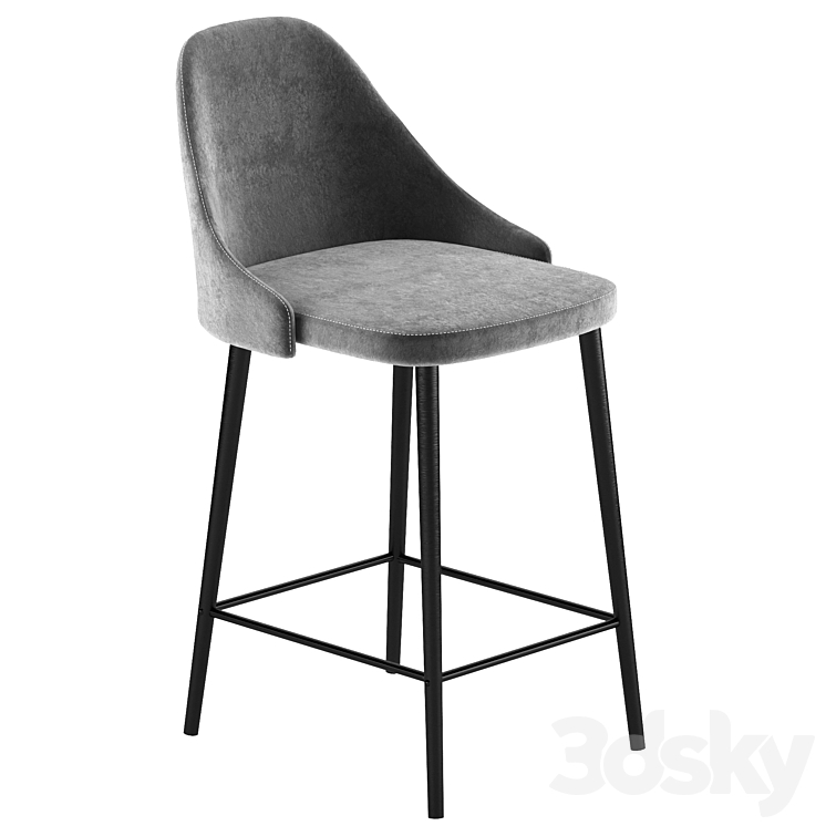 Semi-bar chair Jama 3DS Max Model - thumbnail 1