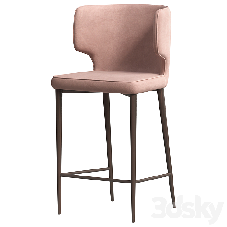 Semi-bar chair Mateo from Stoolgroup 3DS Max Model - thumbnail 2