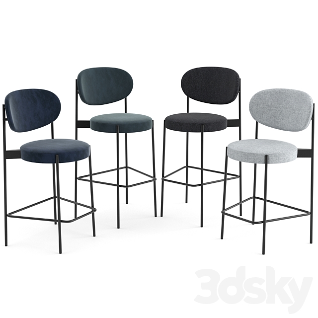 Series 430 Bar Stool By Verpan 3ds Max - thumbnail 1