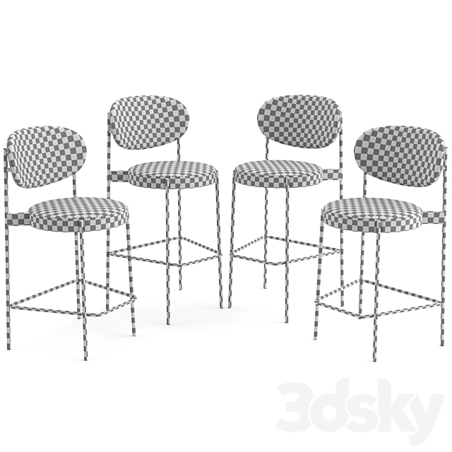 Series 430 Bar Stool By Verpan 3ds Max - thumbnail 2