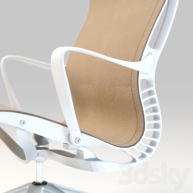 Setu Lounge Chair and Ottoman 3DS Max Model - thumbnail 2