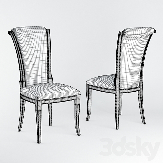 Seven Sedie Brooklyn Chair 3DS Max Model - thumbnail 2