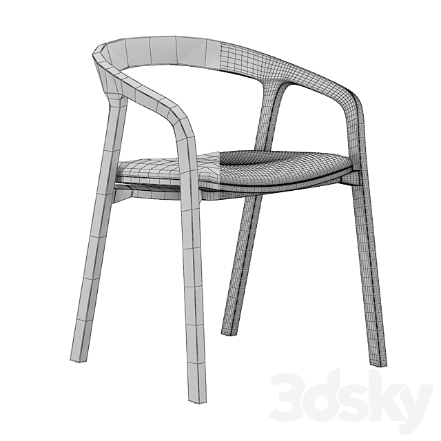 She Said Chair 3DS Max Model - thumbnail 5