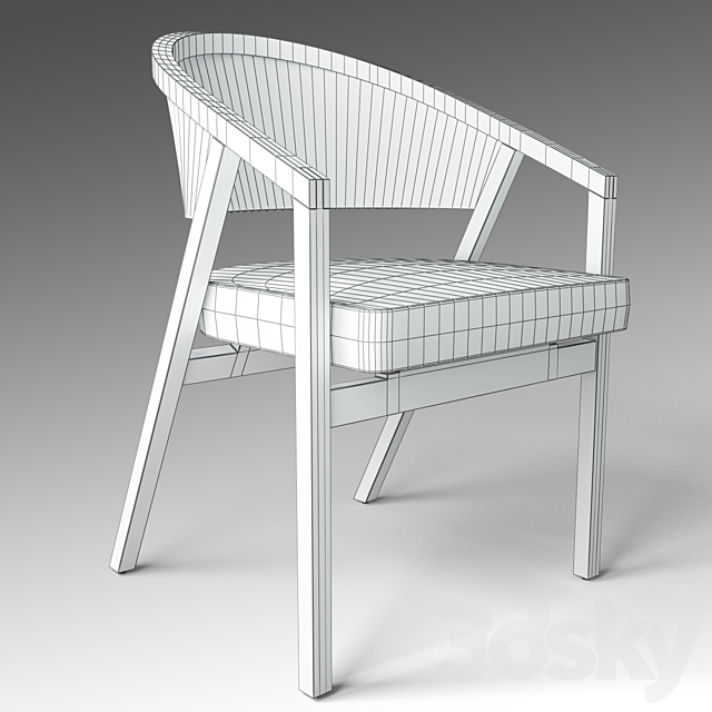 Shelton Mindel Side Chair 3DSMax File - thumbnail 3