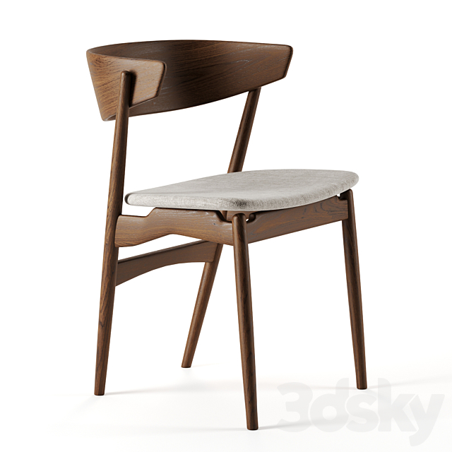 SIBAST 7 dining chair by Sibast 3DSMax File - thumbnail 1