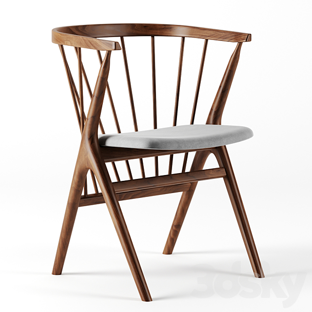 SIBAST 8 dining chair by Sibast 3DSMax File - thumbnail 1