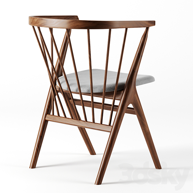 SIBAST 8 dining chair by Sibast 3DSMax File - thumbnail 2