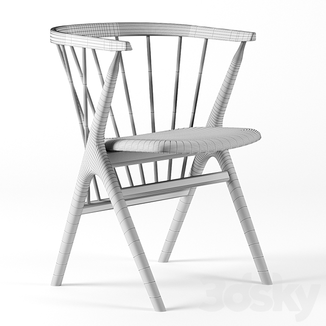 SIBAST 8 dining chair by Sibast 3DSMax File - thumbnail 3