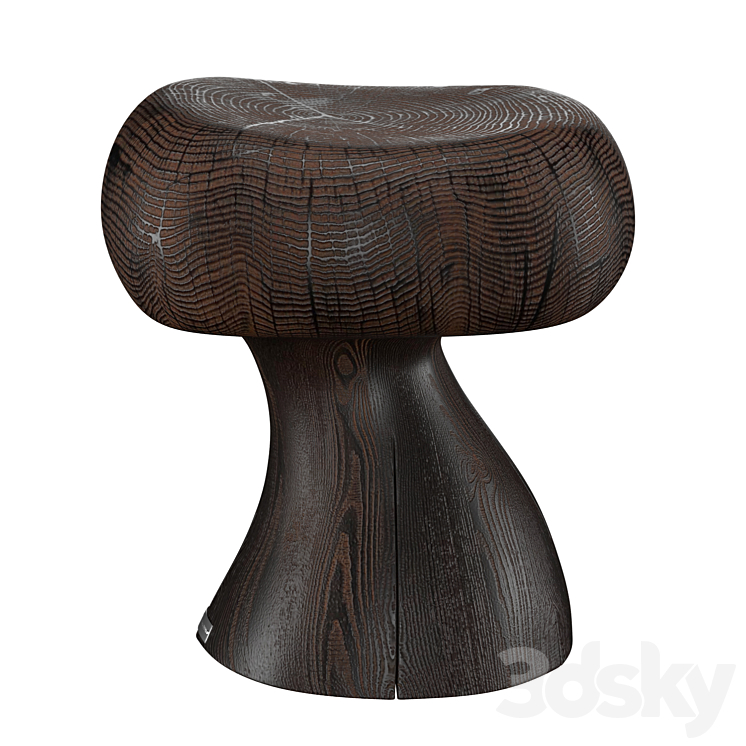 Sieben Riva 1920 Stool 3DS Max Model - thumbnail 2