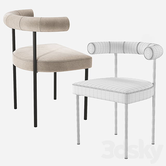 Simon James Kashmir Chair Resident 3DS Max Model - thumbnail 4