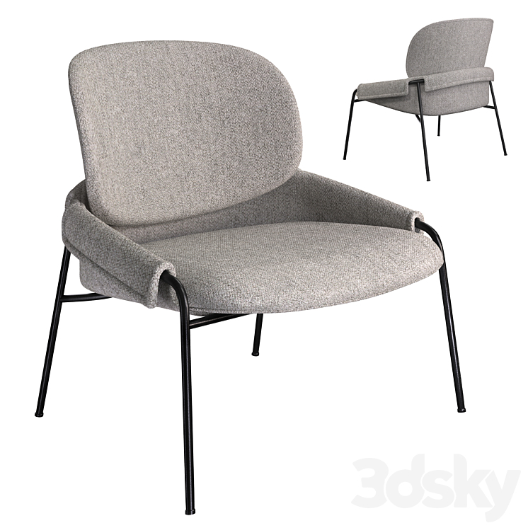 SKANDI Claudio Lounge 3DS Max Model - thumbnail 1