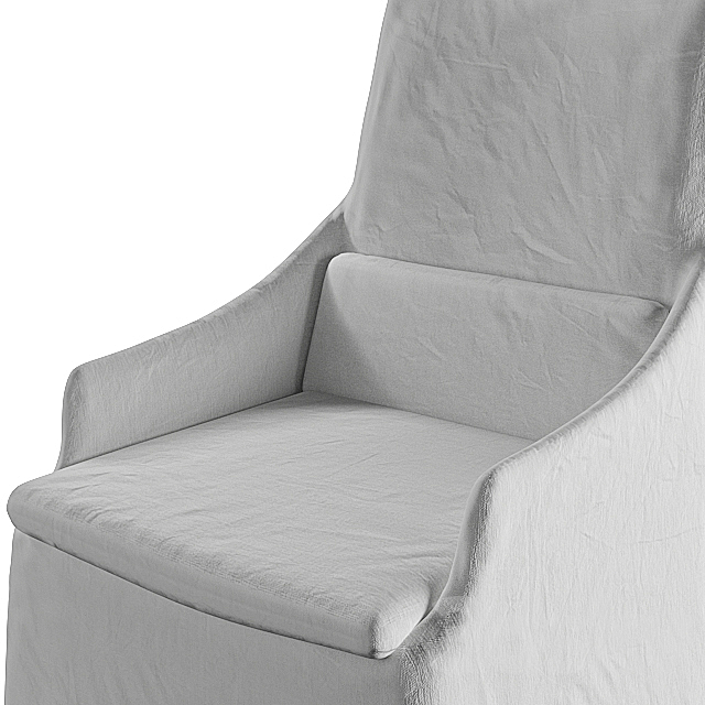 Slip Cover Chair 3DS Max Model - thumbnail 7