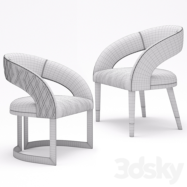 Smania chair gatsby 3DSMax File - thumbnail 3