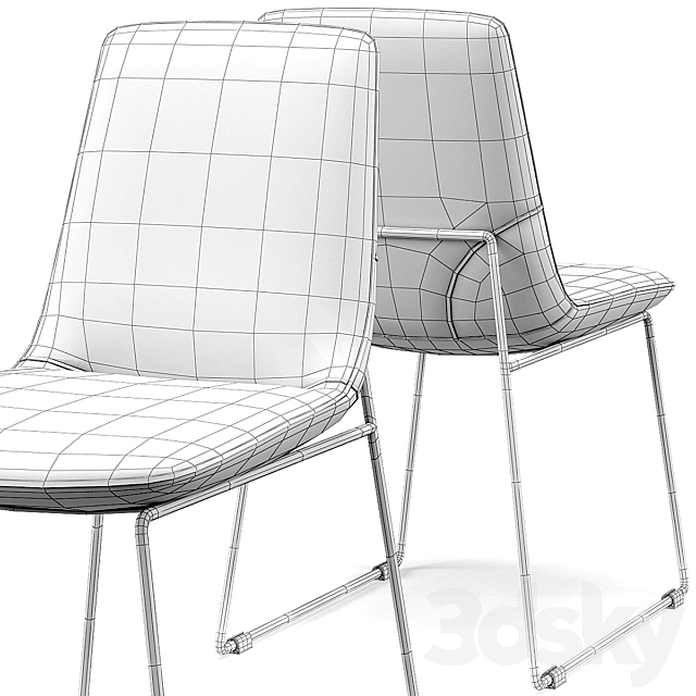 Sobu kira chair 3DS Max Model - thumbnail 3