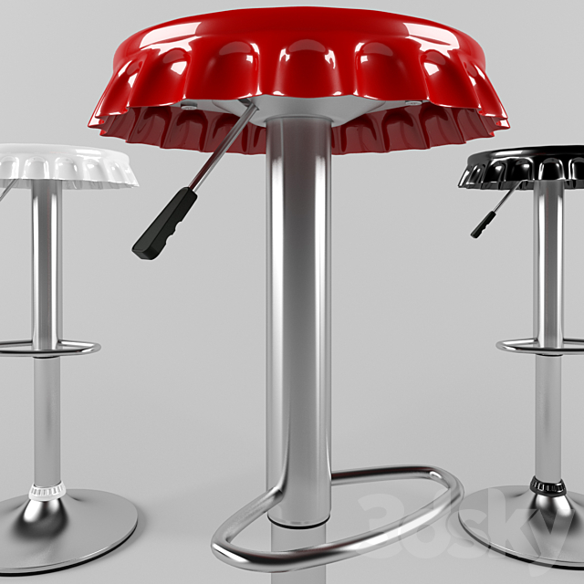 Soda Bar Stool by Modway Furniture 3DS Max Model - thumbnail 2