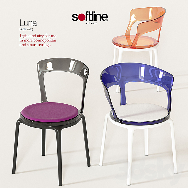 Softline_LUNA_Chair 3DSMax File - thumbnail 1