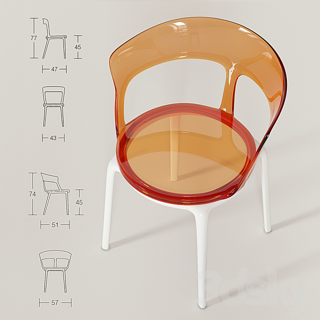 Softline_LUNA_Chair 3DSMax File - thumbnail 2