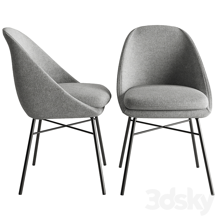 sohoConcept Avanos Cross Armchair 3DS Max Model - thumbnail 1