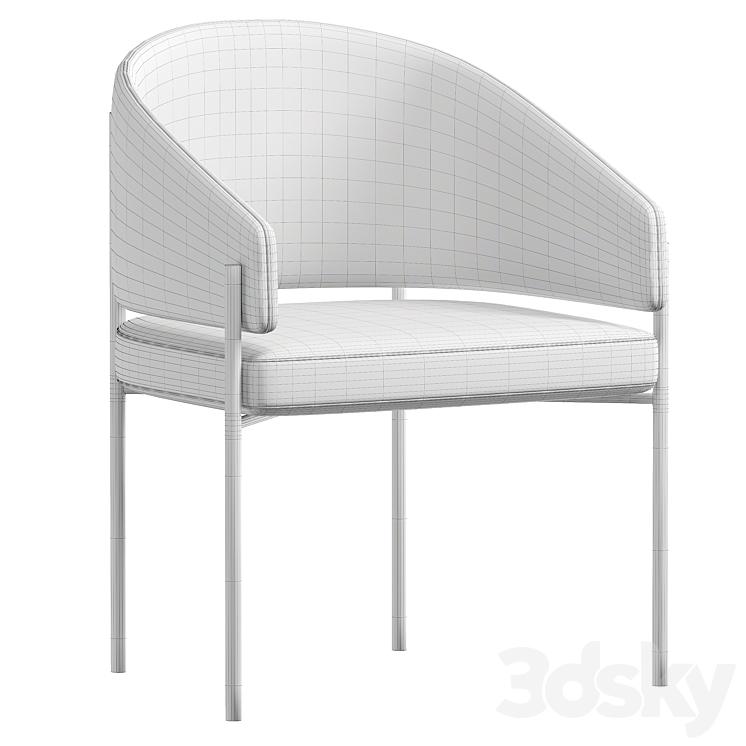 Solana Dining Chair 3DS Max Model - thumbnail 2