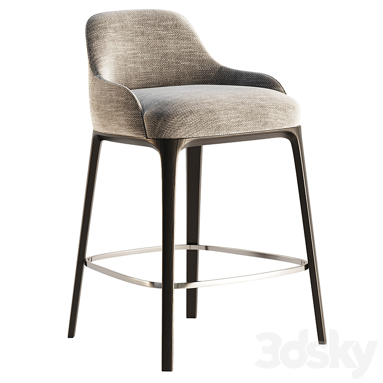 Sophie Bar Stool Minotti 3DS Max Model - thumbnail 2