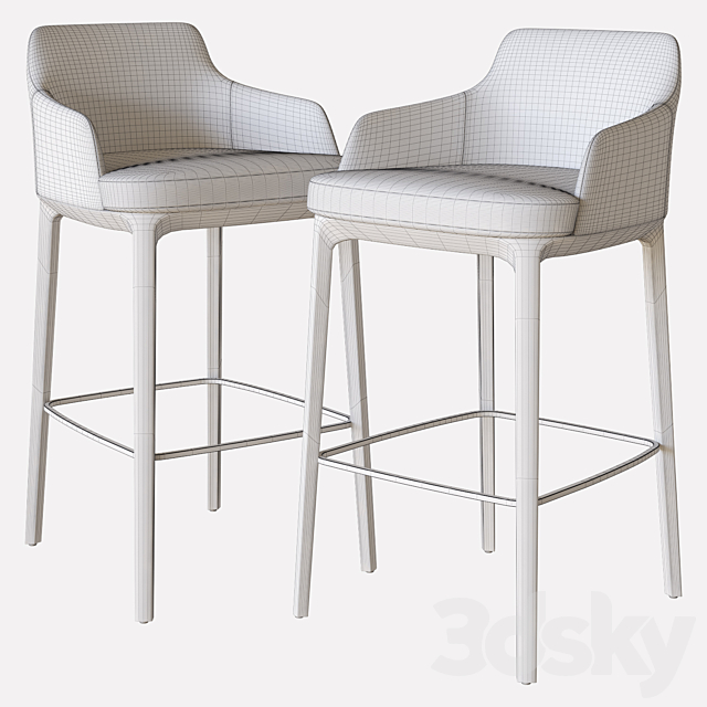 Sophie stool poliform 3DSMax File - thumbnail 3