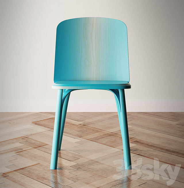 Split chair 3DS Max Model - thumbnail 2