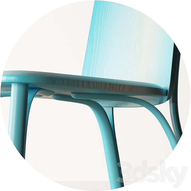 Split chair 3DS Max Model - thumbnail 3