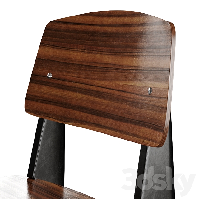 Standard chair by Vitra 3DS Max Model - thumbnail 2