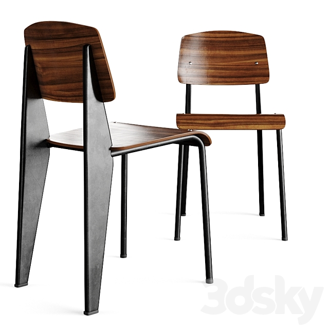 Standard chair by Vitra 3DS Max Model - thumbnail 3