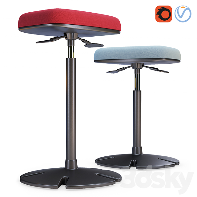 Steelcase – B – Free Sit Stand Collection 3ds Max - thumbnail 2