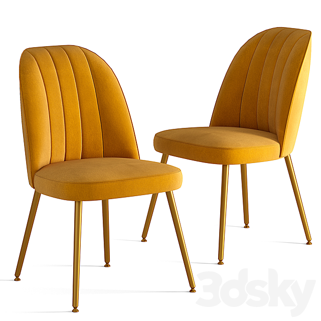 Stella chair 3DS Max Model - thumbnail 2