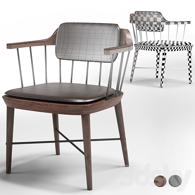 Stellar work_Exchange Lounge Chair Cushion 3DS Max Model - thumbnail 3