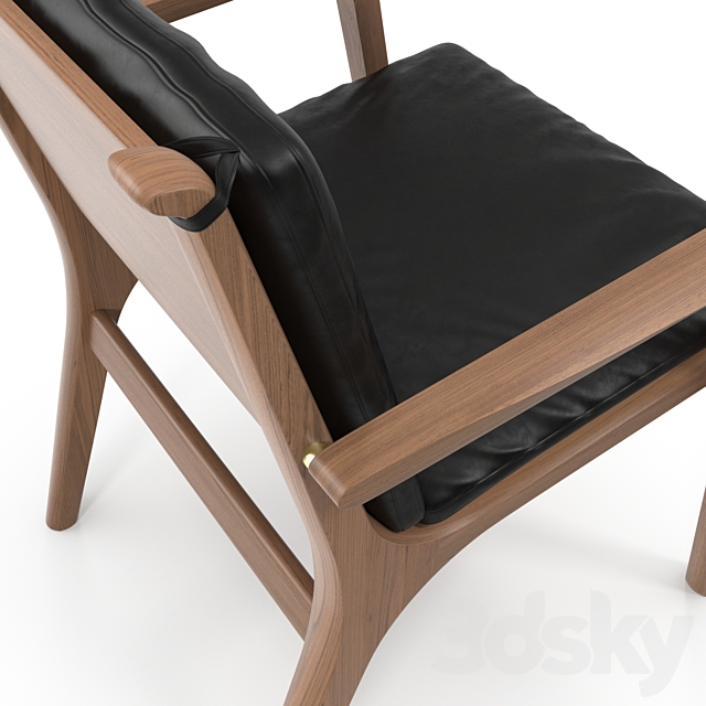 Stellar Works Ren Dining Armchair 3DSMax File - thumbnail 2