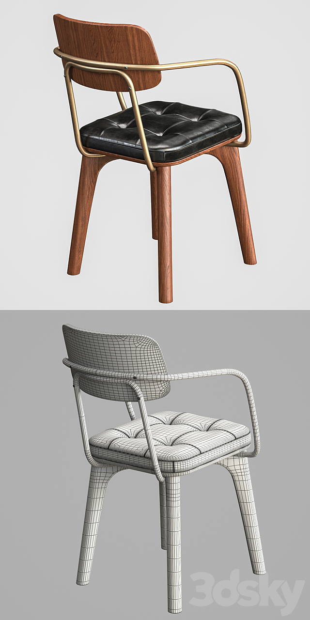 Stellar Works UTILITY ARMCHAIR V 3DS Max Model - thumbnail 3