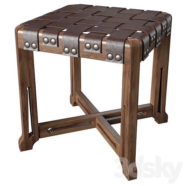 Stickley little treasures stool 3DSMax File - thumbnail 1