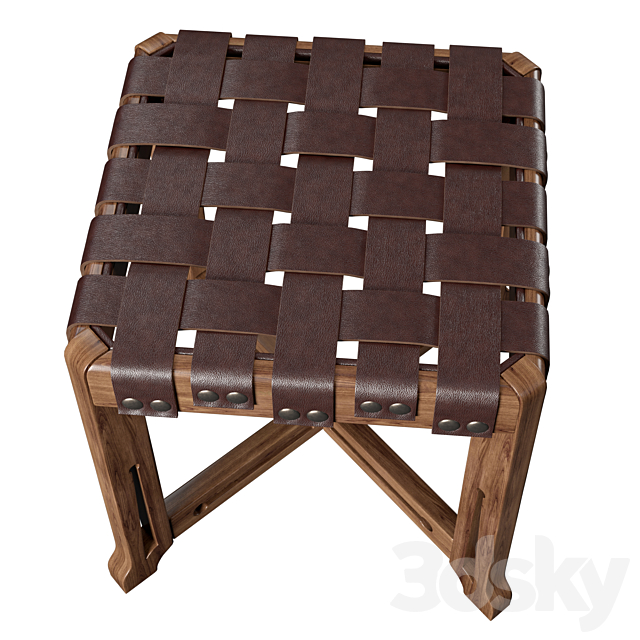 Stickley little treasures stool 3DSMax File - thumbnail 2