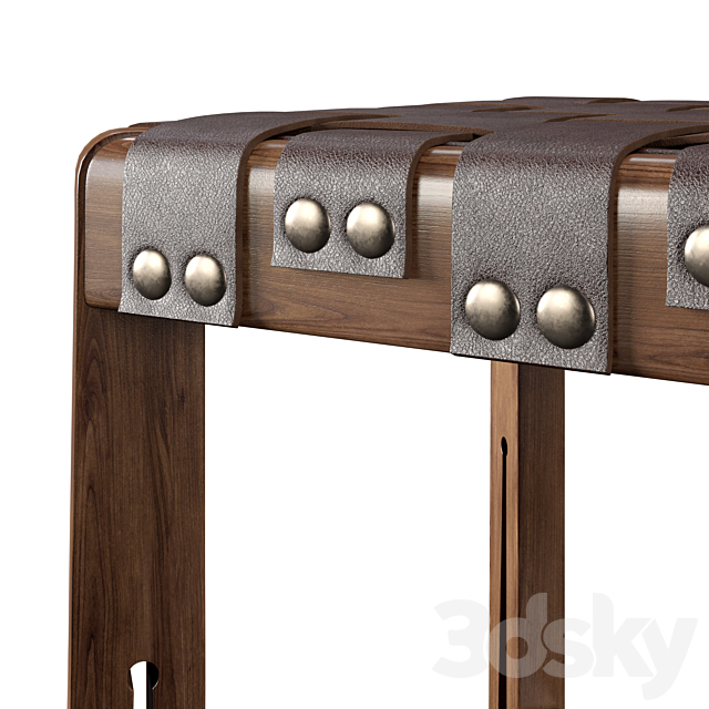 Stickley little treasures stool 3DSMax File - thumbnail 3