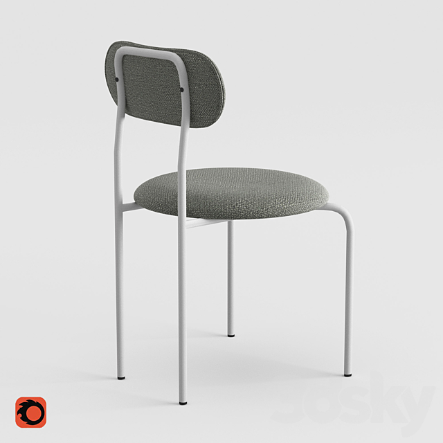 Stool 5 3DS Max Model - thumbnail 2