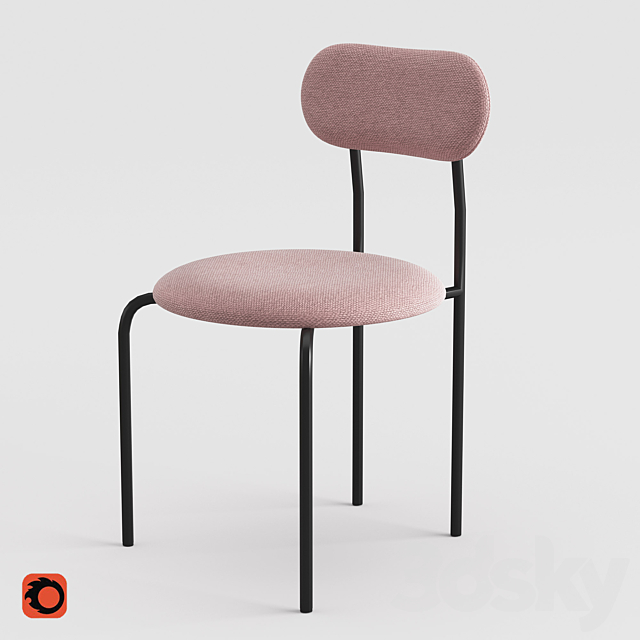 Stool 5 3DS Max Model - thumbnail 3