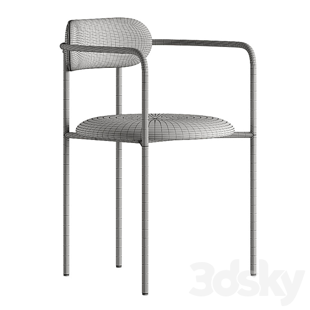 Stool 6 3DS Max Model - thumbnail 6