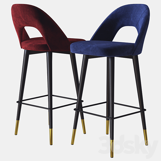 stool avorio eichholtz 3DSMax File - thumbnail 2