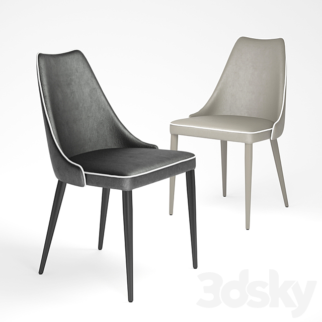 Stool Bontempi Casa Clara chair 3DSMax File - thumbnail 1