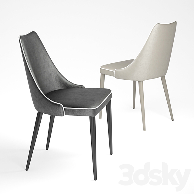 Stool Bontempi Casa Clara chair 3DSMax File - thumbnail 3