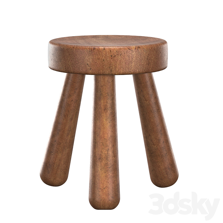 STOOL INGVAR HILDINGSSON 1940 3DS Max Model - thumbnail 2