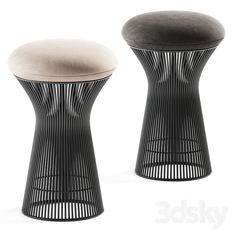 Stool Platner by Knoll 3DS Max Model - thumbnail 1