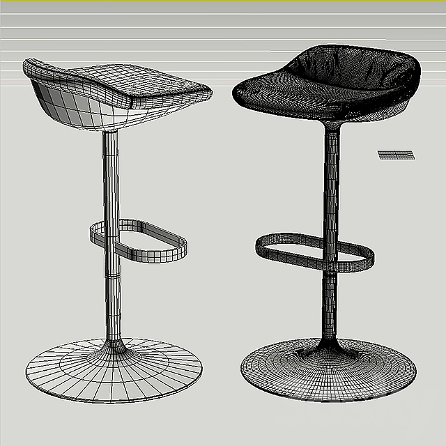 Stools walter knoll. Jason. Turtle. Lox 3DSMax File - thumbnail 3