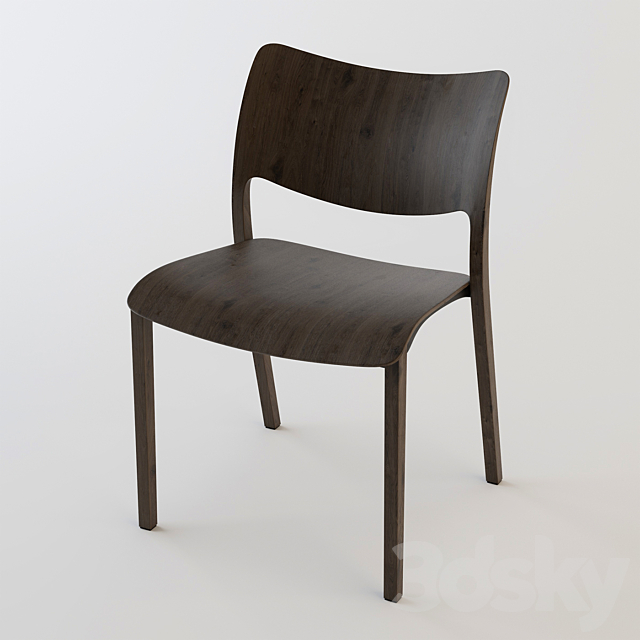 Stua  Laclasica Wood Chair 3ds Max - thumbnail 3