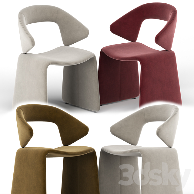 Suit chair 3DS Max Model - thumbnail 2